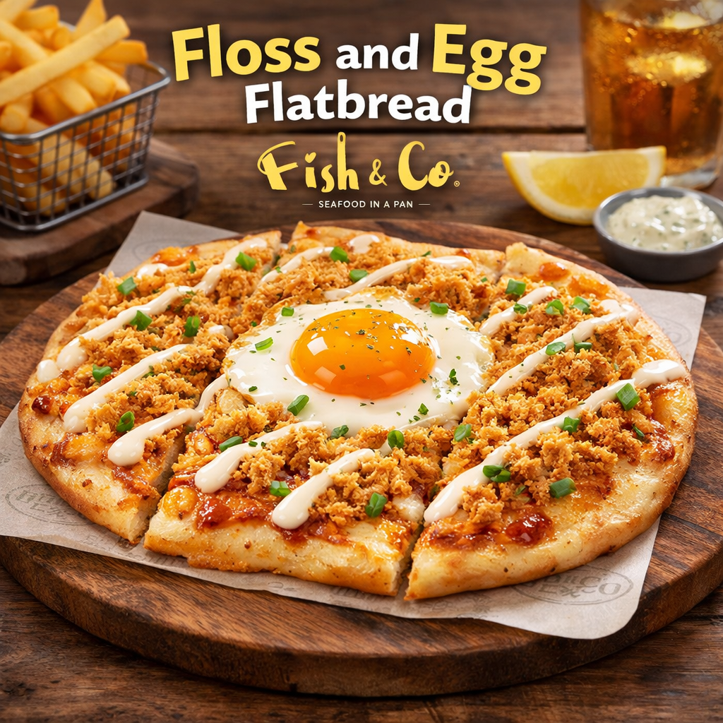 Floss & Egg Flat Bread Fish & Co